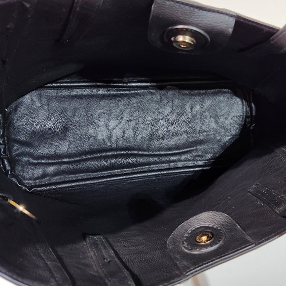 Michael Michelle Large Coated Canvas Printed French Market Scene Tote Bag - Picture 11 of 13